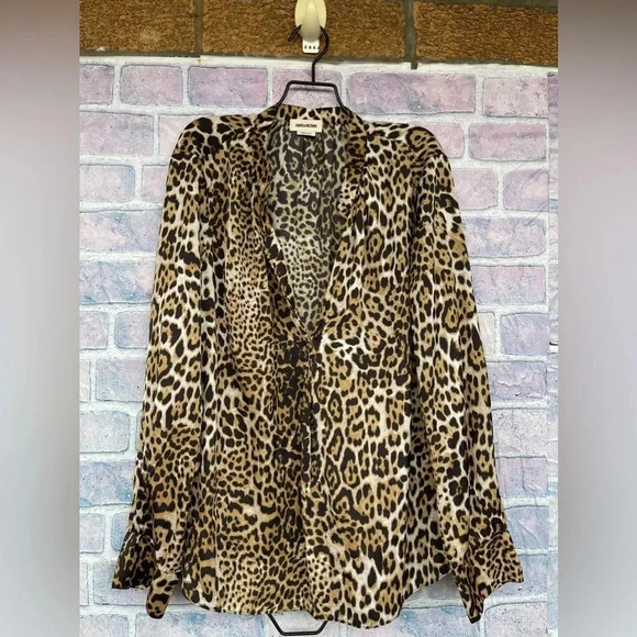 Zadig voltaire Tink Leo Satin tunic medium - Picture 6 of 14